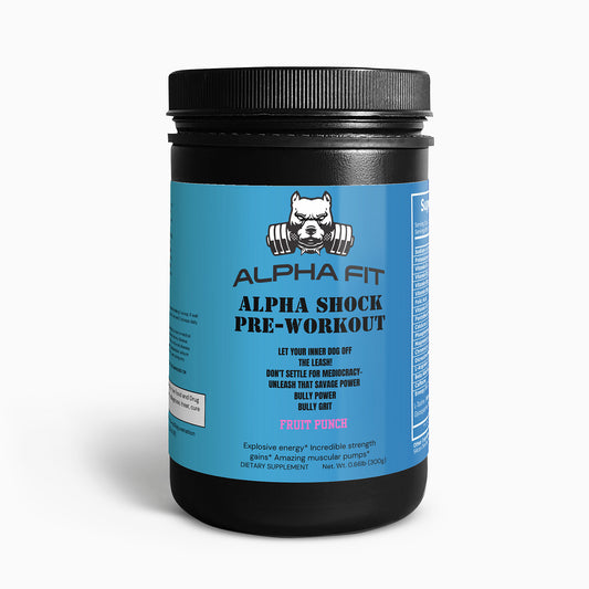 ALPHA SHOCK- PRE WORKOUT (Fruit Punch)